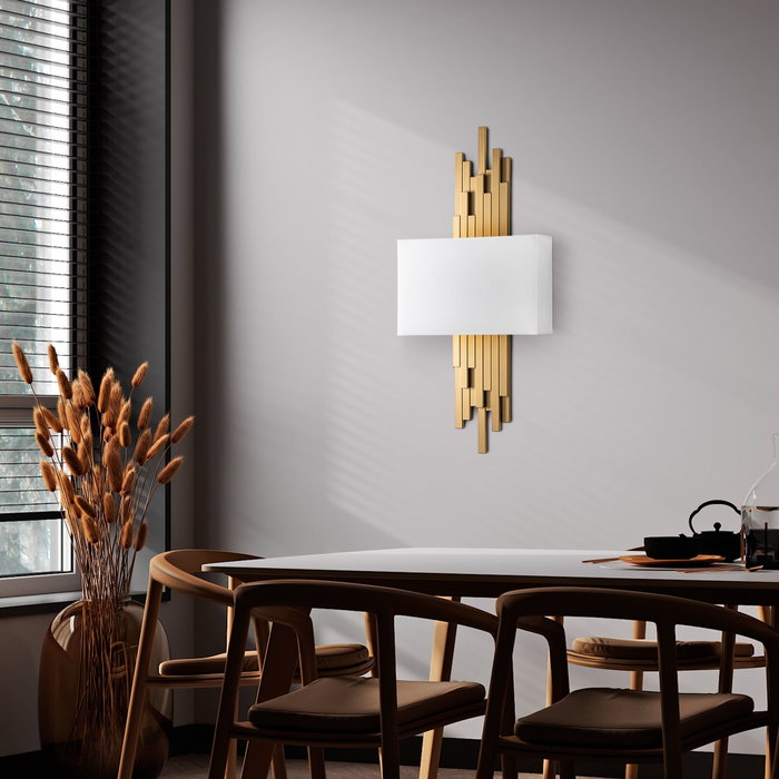Opviq Axıs - 15111 Lámpara de Pared Dorado y Blanco Opviq Axıs - 15111 Lámpara de Pared Dorado y Blanco